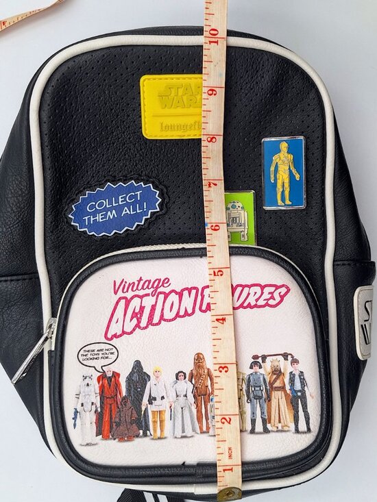 Loungefly Disney Parks Star Wars Vintage Action Figures Sling Bag Mini Backpack